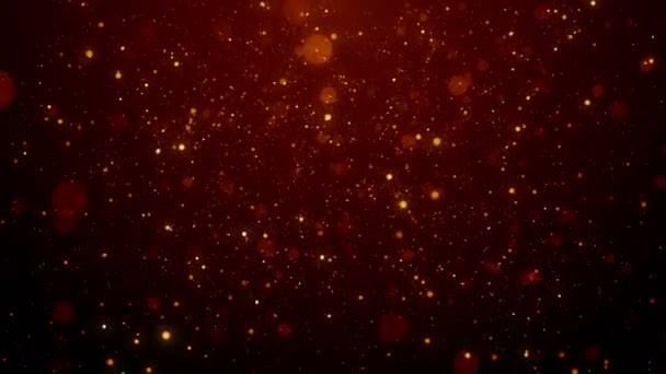 粒子散景尘埃抽象光运动标题电影背景环 — 图库视频影像