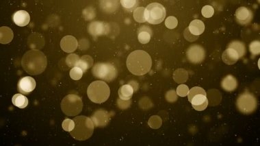 Parçacıklar altın bokeh sim ödülleri toz soyut arkaplan döngüsü