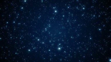 Parçacıklar bokeh toz soyut hareket ışık başlık sinematik arka plan döngü mavi