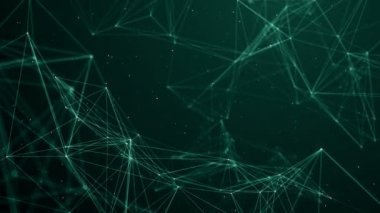 Plexus soyut ağ teknolojisi bilimi arka plan döngüsü