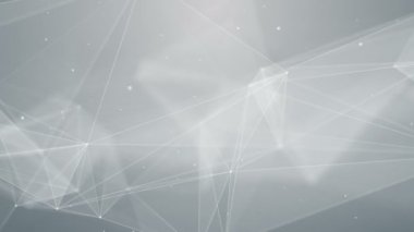 Pleksus soyut ağ teknolojisi iş bilim arka plan döngü beyaz