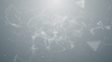 Pleksus soyut ağ teknolojisi iş bilim arka plan döngü beyaz