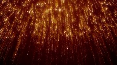 Toz parçacıkları bokeh soyut hareket ışık başlık sinematik arka plan döngü