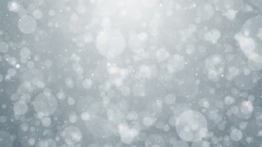 Parçacıklar beyaz iş temiz parlak parıltı bokeh toz arka plan döngü