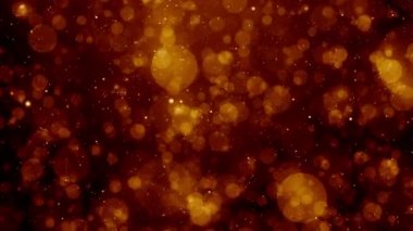 Toz parçacıkları bokeh soyut hareket ışık başlık sinematik arka plan döngü