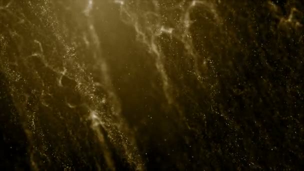 颗粒金闪烁着奖灰尘抽象背景图 — 图库视频影像