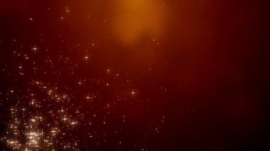 Toz parçacıkları bokeh soyut hareket ışık başlık sinematik arka plan döngü