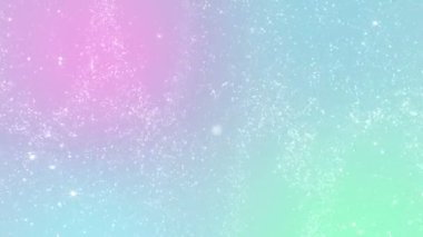 Parçacık pastel renk işi parlak parıltı bokeh tozu soyut arkaplan döngüsü