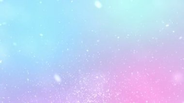 Parçacık pastel renk işi parlak parıltı bokeh tozu soyut arkaplan döngüsü