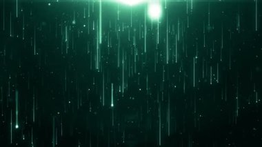 Toz parçacıkları bokeh soyut hareket ışık başlık sinematik arka plan döngü