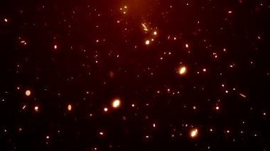 Toz parçacıkları bokeh soyut hareket ışık başlık sinematik arka plan döngü