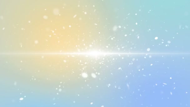粒子パステルカラービジネスクリーンな明るい輝きボケダスト抽象的な背景ループ — ストック動画