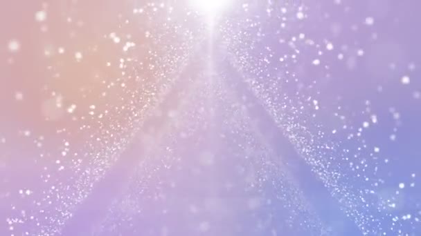Particles Pastel Color Business Clean Bright Glitter Bokeh Dust Abstract — Stock Video