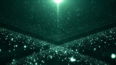 Toz parçacıkları bokeh soyut hareket ışık başlık sinematik arka plan döngü