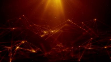 Plexus soyut ağ teknolojisi bilimi arka plan döngüsü