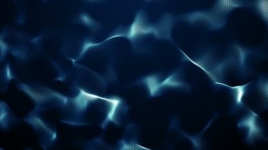 Parçacıklar bokeh toz soyut hareket ışık başlık sinematik arka plan döngü mavi