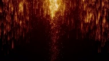 Toz parçacıkları bokeh soyut hareket ışık başlık sinematik arka plan döngü