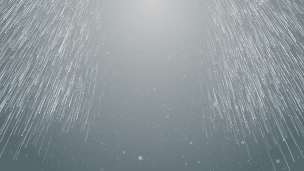 粒子白色企业清洁明亮的闪光灰尘抽象背景图 — 图库视频影像