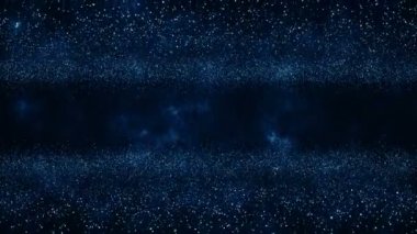 Parçacıklar mavi toz soyut ışık hareketi başlıkları sinematik arkaplan döngüsü