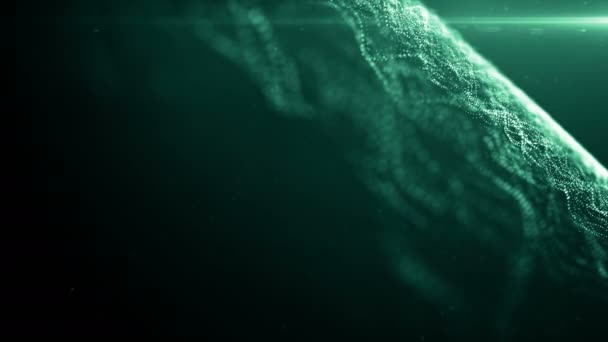 粒子の塵抽象的な光の動きタイトル映画の背景ループ — ストック動画