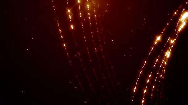 Σωματίδια Σκόνης Αφηρημένο Φως Κίνηση Τίτλους Κινηματογραφική Βρόχο Φόντο — Αρχείο Βίντεο