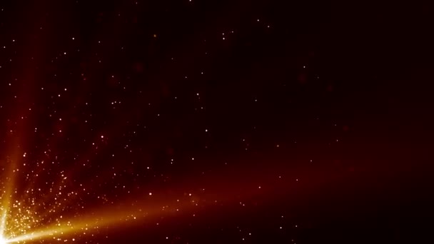 粒子の塵抽象的な光の動きタイトル映画の背景ループ — ストック動画
