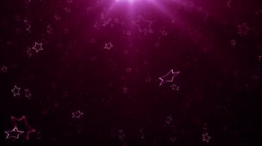 Parçacıklar pembe olay karavanı başlıkları sinematik konser sahne arkaplan döngüsü
