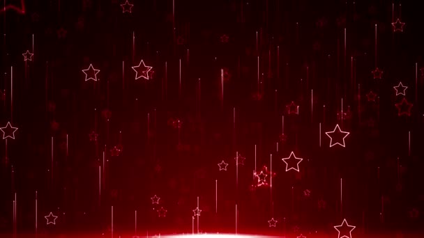 Частинки Червона Подія Ігровий Трейлер Заголовки Кінематографічного Концертного Сценічного Фонового — стокове відео
