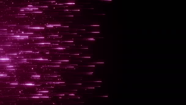 粒子ピンクイベントゲームトレーラータイトル映画コンサートステージ背景ループ — ストック動画