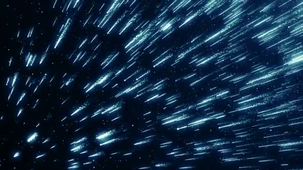 Particules Bleu événement jeu trailer titres cinématique concert scène fond boucle