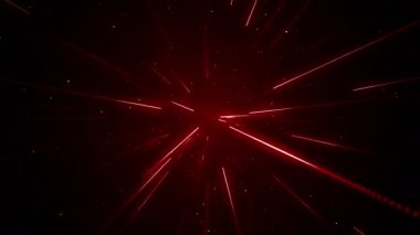 Parçacıklar kırmızı olay oyunu fragmanı sinematik konser sahne arkası döngüsü