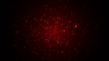 Parçacıklar kırmızı olay oyunu fragmanı sinematik konser sahne arkası döngüsü