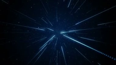 Parçacıklar Mavi olay karavanı sinematik konser sahne arkası döngüsü