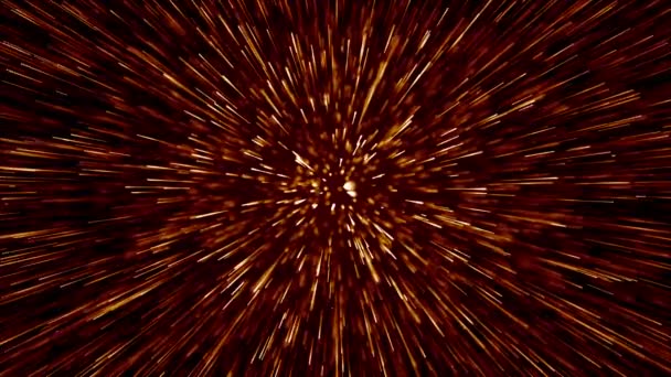 Particles Fire Event Game Trailer Titel Filmische Konzertbühne Hintergrundschleife — Stockvideo