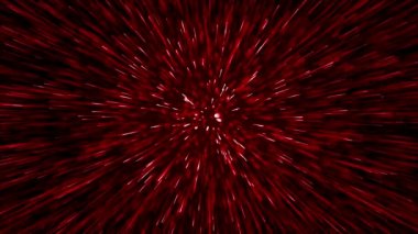 Parçacıklar kırmızı olay oyunu fragmanı sinematik konser sahne arkası döngüsü