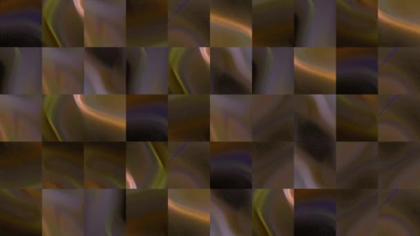 Vidéo Abstraite Textures Mosaïques Partir Des Éléments Une Onde Multicolore — Video