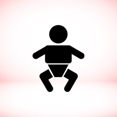 Bebek simgesi, vektör illüstrasyonu.