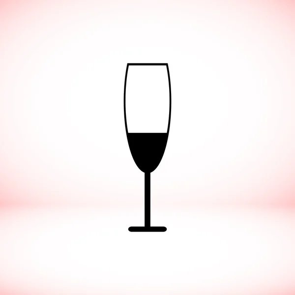 Wineglass icon, vector illustration. — Stock Vector
