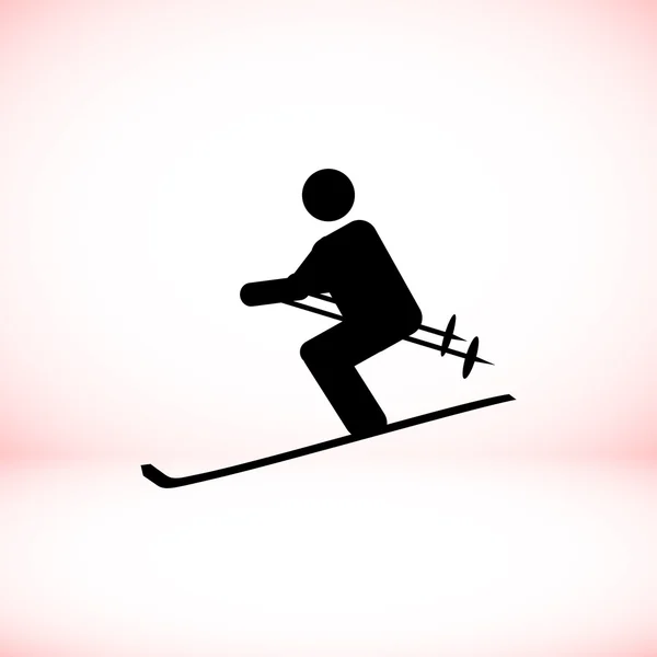 Winter sport icon, vector illustration.