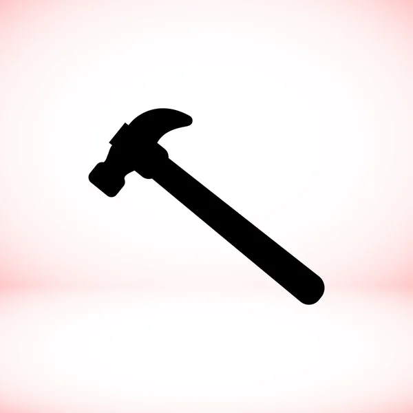 Hammer icon, vector illustration. — Stock Vector