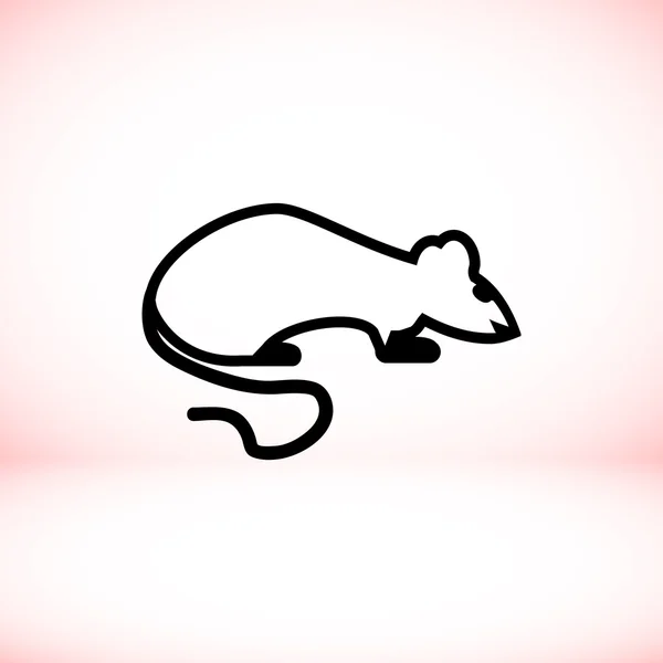 Icône vectorielle de rat, illustration vectorielle . — Image vectorielle