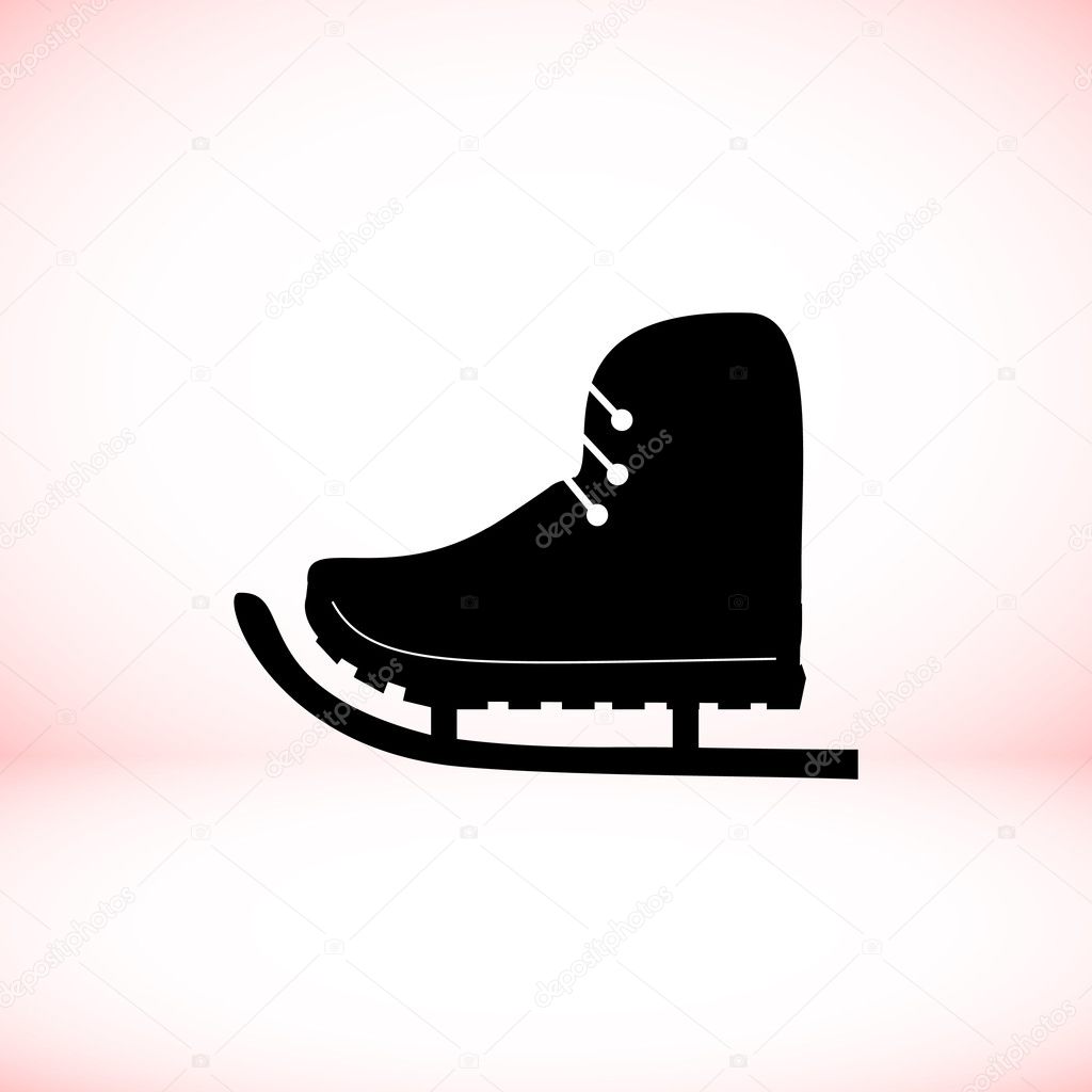 The skates icon, vector illustration. 