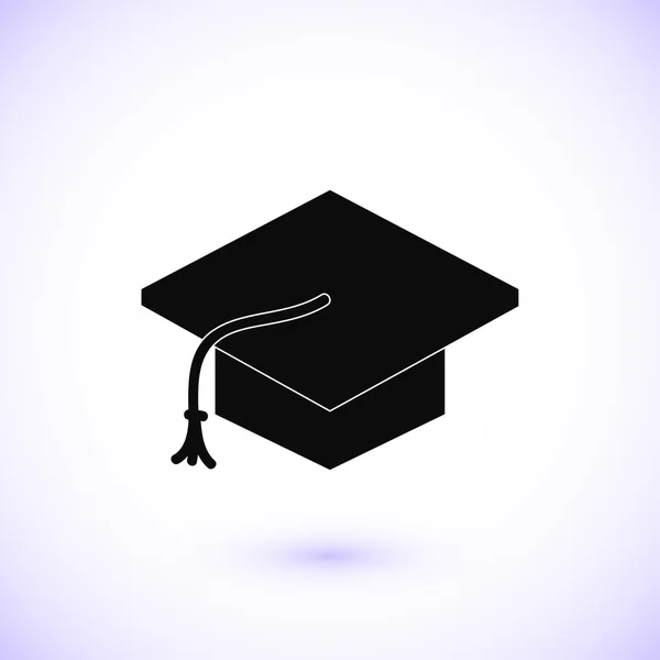 mezuniyet başlığı simgesi, vektör illüstrasyonu. 