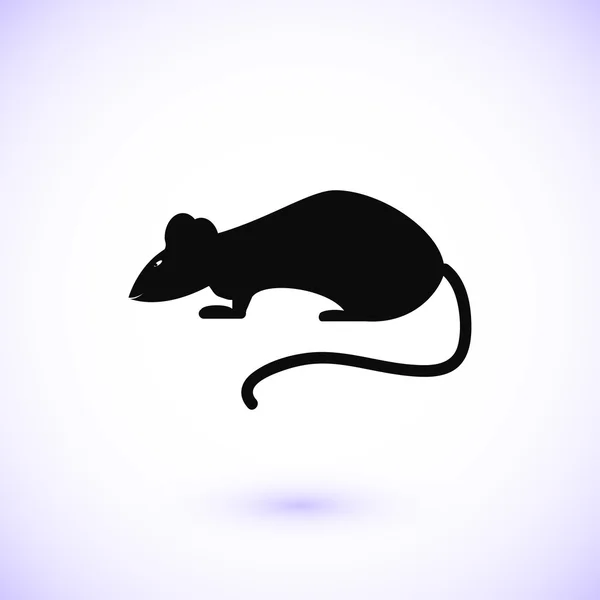 Icona del ratto, illustrazione vettoriale . — Vettoriale Stock