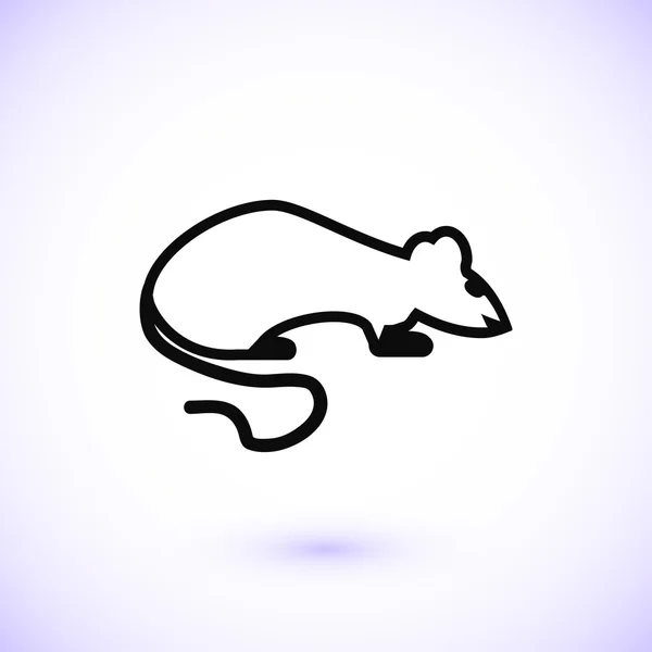 Icône vectorielle de rat, illustration vectorielle . — Image vectorielle