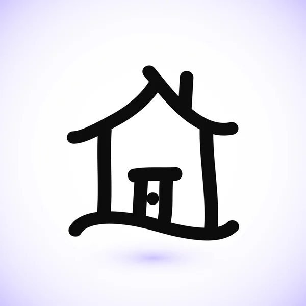 Ev simgesi, vektör illüstrasyonu. 