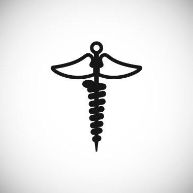 caduceus tıbbi simge vektör