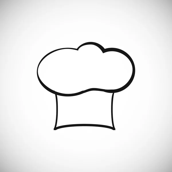 Chef Cap Vector Icono — Vector de stock