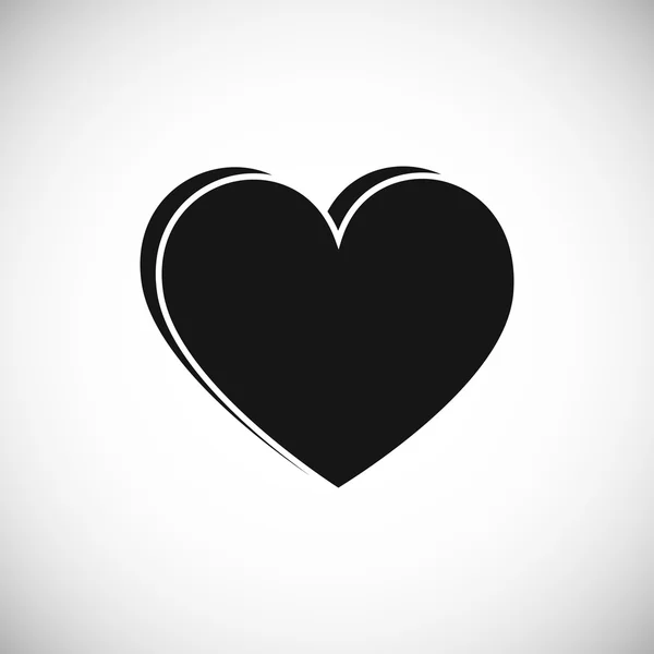 Corazón Amor Icono — Vector de stock