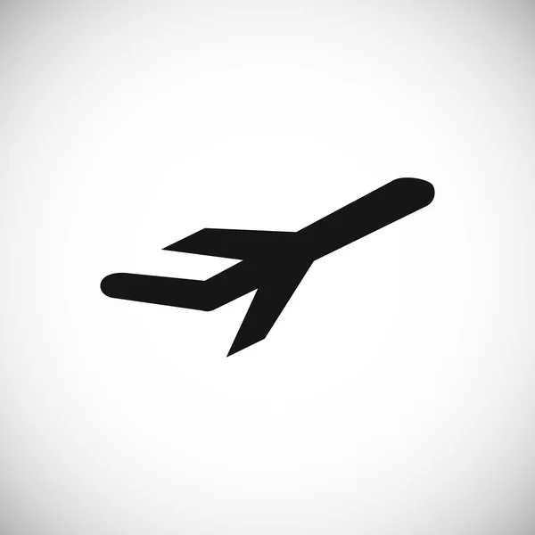 Flugzeug Symbol Auf Weiß — Stockvektor